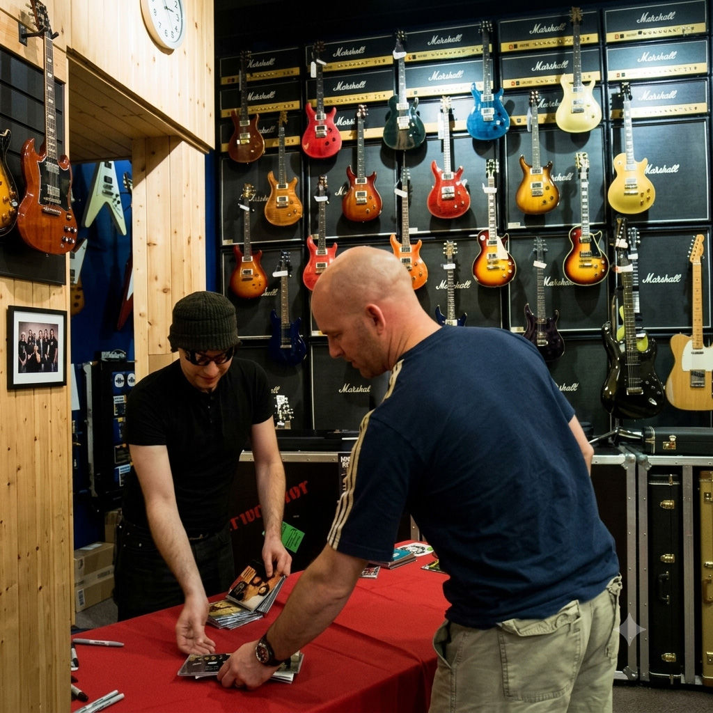 Joe Satriani Autograph Time - Arizona 2007-08 - Cleaned-up by Gemini / Nano B.