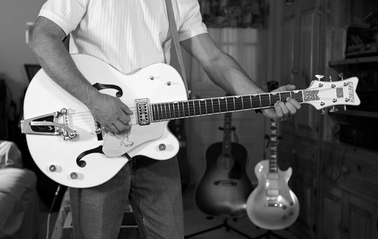 Me and My Gretsch White Falcon at Loche Adele Drive
